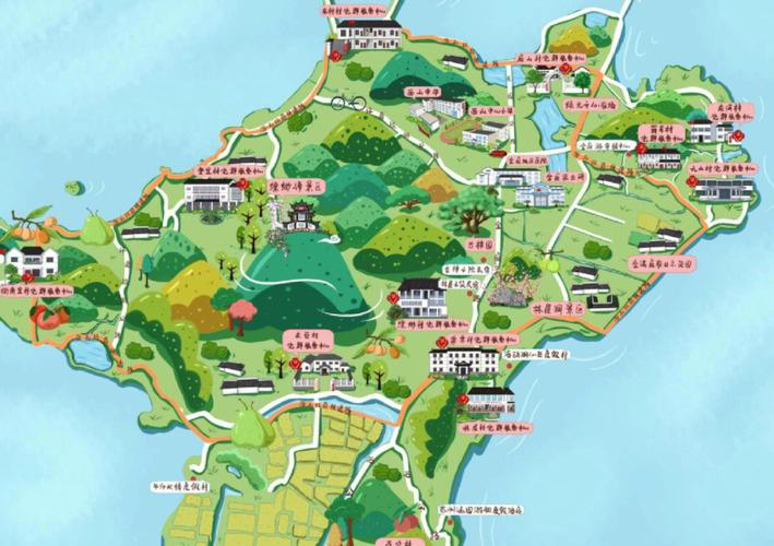 东平手绘地图旅游的独特视角