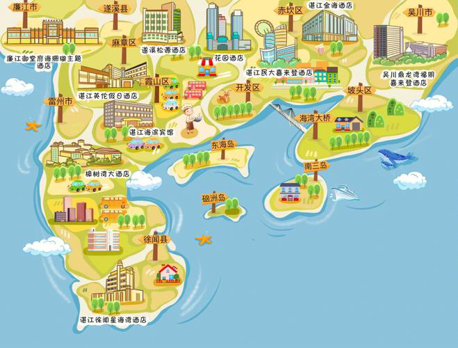 东平手绘地图旅游的艺术指南
